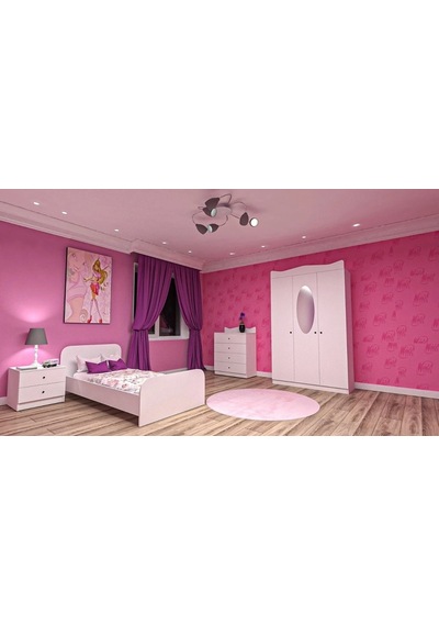 Luna Genç Odası Takımı Suntalam Siyah