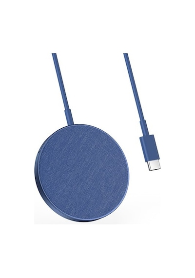 Anker Powerwave Select+ Magsafe Kablosuz Manyetik Şarj Cihazı - A2566 - Mavi Anker Türkiye Garantili