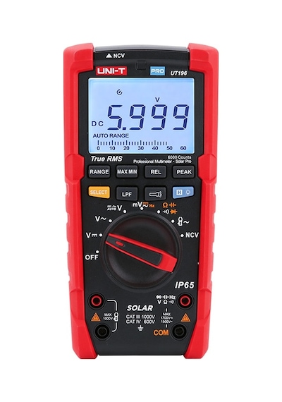 Uni-T UT196 Solar 1700 V DC True Rms Dijital Multimetre