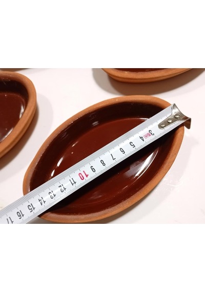 4 Adet Kayık Tabak 15x9 Toprak Güveç Fırın Kabı Organik Pişirilmiş İçi Sırlı Kahvaltı Güveçleri Genel