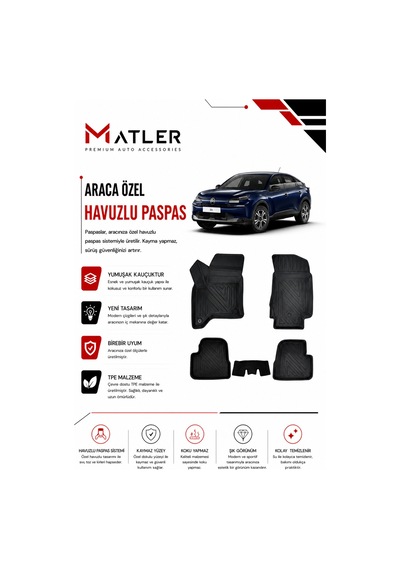 Citroen C4 Hybrid 2025 Model 4d Ekstra Havuzlu Paspas