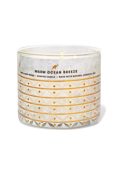 Bath & Body Works Warm Ocean Breeze Büyük Mum 411 G Çok Renkli