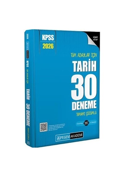 2026 Kpss Tüm Adaylar İçin Tarih 30 Deneme Tamamı Çözümlü Sku: Zeusstk22465cb23f