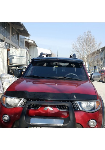 Cappafe Mitsubishi L200 Ön Kaput Koruma Rüzgarlık 4Mm Abs 07-15