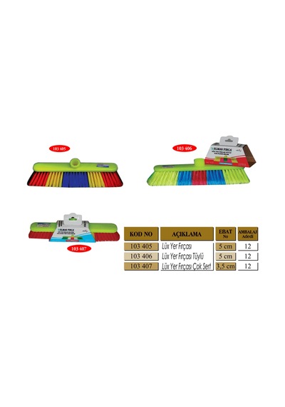 Elmas Lüx Yer Fırçası Kod 103405