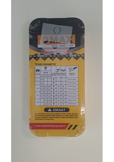 Dmax Benzinli Kesim Motor Zinciri - 76diş - 3/25x0,50-76 - Dmx4264