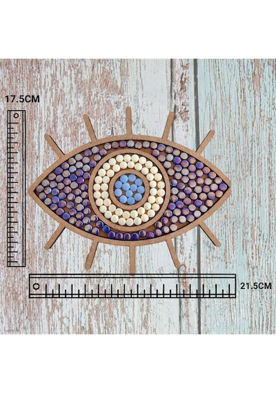 Cam Mozaik Sanat Seti Kendin Yap Dıy Mozaik Göz Boncuğu Tablo Çocuk Etkinlik Hobi Ve Sanat Seti