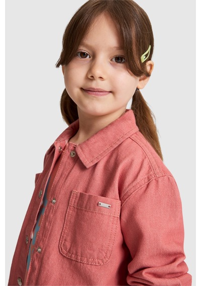 U.S. Polo Assn. Kız Çocuk Pembe Gömlek Jean 50321526-vr041