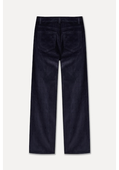 Mudo Kadın Kadın Mor Straight Fit Kadife Pantolon 1264371