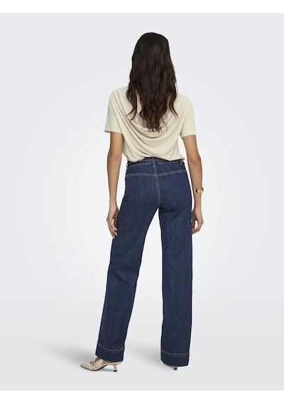 Only Onlmadison Hw Wide Rose Belt Kadın Jean Pantolon 15361153 İndigo