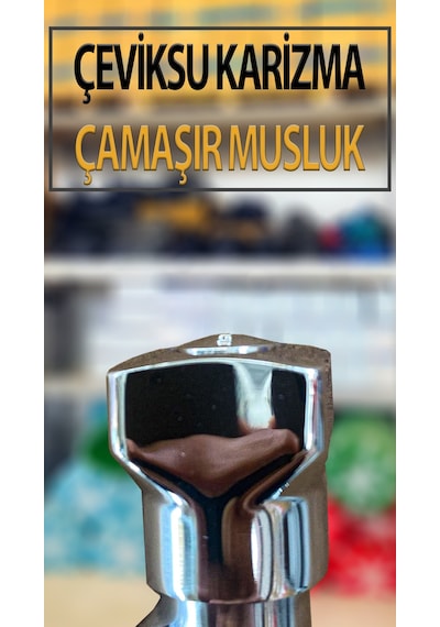 Karizma Model Çamaşır Bulaşık Makinası Musluğu Çamaşır Makinaları Bağlantı Hortumlarına Uyumludur