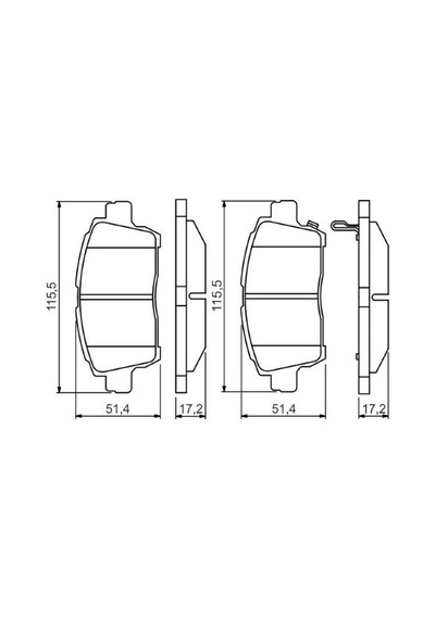 Toyota Corolla Uyumlu 1.6 Verso 2001-2004 Bosch Ön Balata 23510