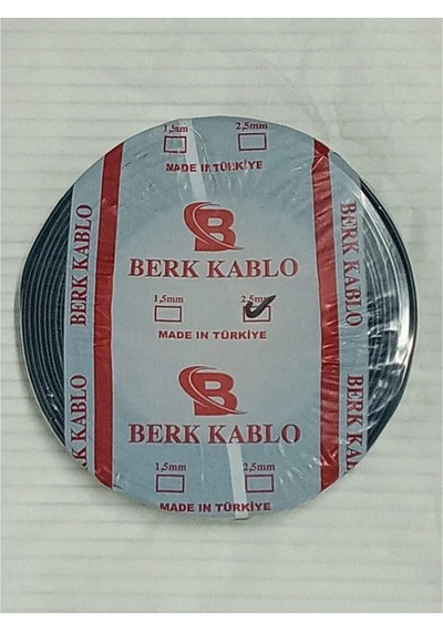 2.5 Mm Cca Nya Tam Kesit Tesisat Kablosu Siyah 100 Metre