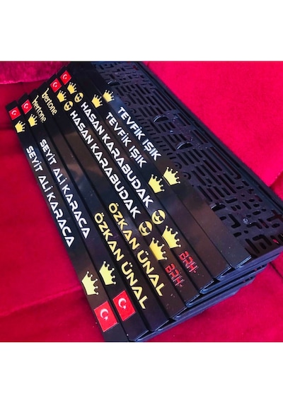 Kişiye Özel Isimli Pleksi Plakalik (2 Adet) 531226232
