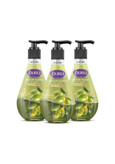Organik Içerikli Zeytinyağlı Sıvı Sabun 3x500ml