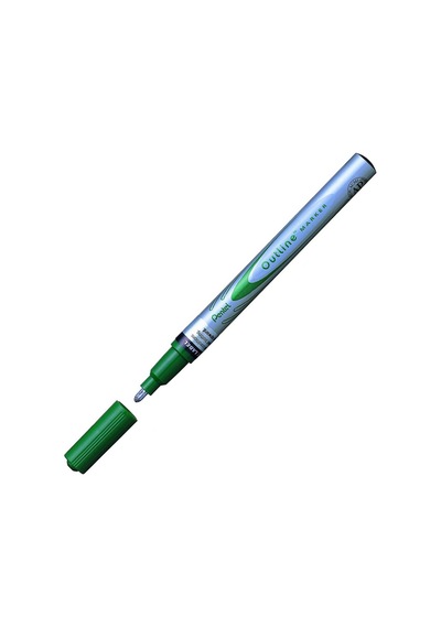 Pentel Markör Kontürlü Outline Paint Yeşil Msp60-zd Çok Renkli