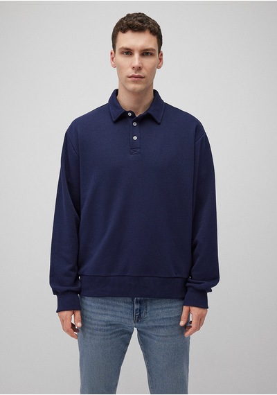 Mavi - Lacivert Polo Sweatshirt 0611689-84371 Lacivert