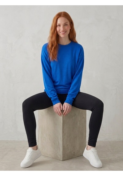 Noux Oyşo Oversize Sweatshirt Mavi
