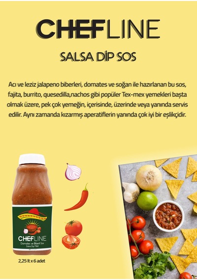 Chefline Salsa Dip Sos 2.25 KG