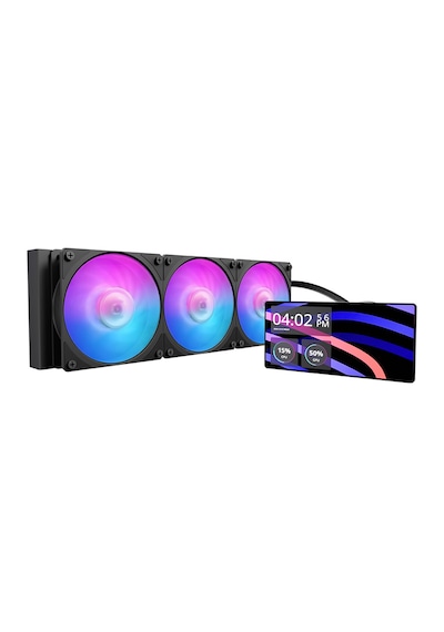 Coolermaster 360mm Lcd Masterliquid Core 360 Mlw-d36m-a24pa-l1 Argb Am5-1851p Sıvı Soğutmalı İşlemci Fanı