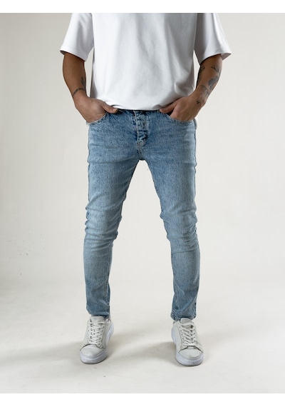 Cocopelli Slim Fit Buz Mavisi Erkek Kot Pantolon Coc2715 Çok Renkli