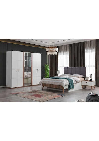 Modern Efsane 6 Kapaklı Elbise Dolabı Gardrop 221cm Modern Efsane 6 Kapaklı Elbise Dolabı Gardrop 221cm