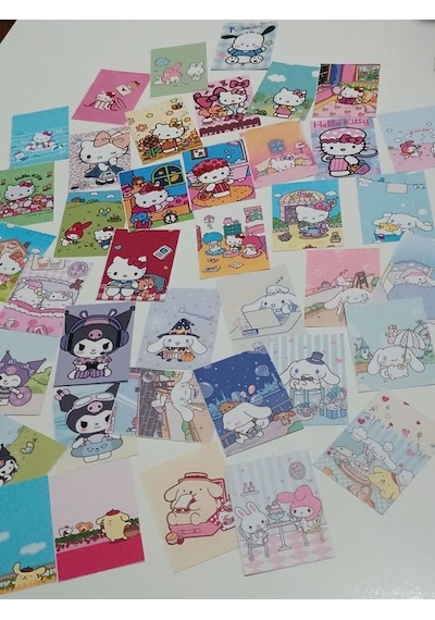 Sanrio Hello Kitty Çek Kopart Sticker Kitabı 45 Adet Büyük