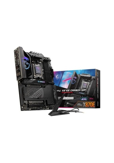 Msı Mpg X870e Carbon Wıfı Am5 Ddr5 8400mhz Oc Usb4 4x M.2 Hdmı 5g Lan 2.5g Lan Wıfı 7 Rgb