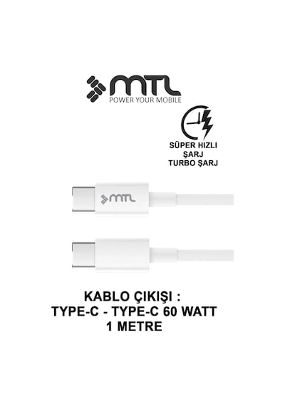 45w Turbo Çift Çıkış Type-c+usb Adaptör+type-c Type-c Kablo Süper Fast Şarj Seti Mt1752