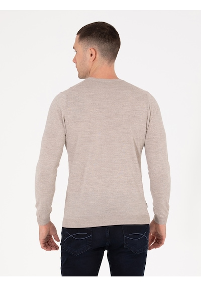 Pierre Cardin Erkek Taş Kazak /triko 50257301-vr049 TAŞ