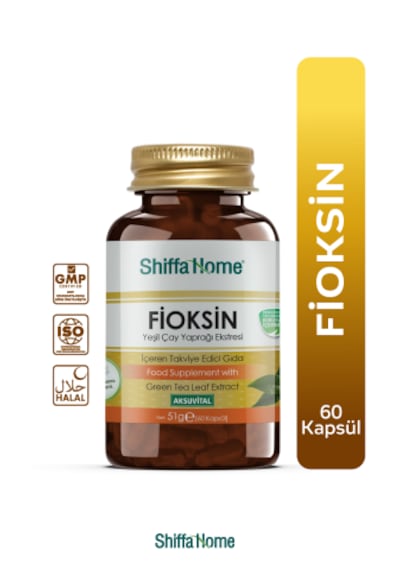 Shiffa Home Fioksin 60 Kapsül Yeşil Çay Yaprağı Ekstraktı Takviye Edici Gıda