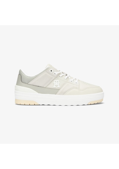 Tommy Hilfiger Basket Sneaker Kadın Gri Sneaker Düz Fw0fw08272 Gri