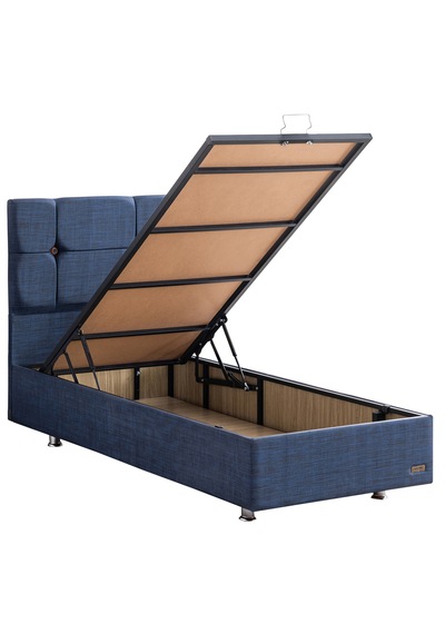 Marta İkili Set, Marta Tek Kişilik Baza Başlık Seti - Lacivert 100 x 200