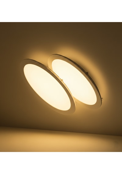 Kdl400 Slim Led Panel 2'adet Spot Gömme 6w 510 Lümen - 3000k Sarı Işık