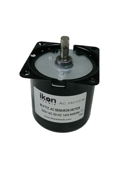 İkon Teknik AC SENKRON MOTOR 60 KTYZ 14 Watt 60 RPM 220 Volt