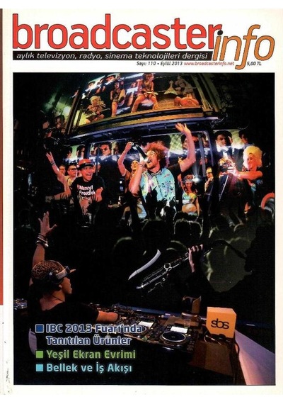Broadcasterinfo: Aylık Televizyon, Radyo, Sinema Teknolojileri Dergisi -yeşil Ekran Evrimi Sayı:110- Eylül - 2013 Retro Koleksiyon Eski Baskı
