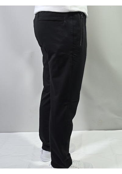 Jump Erkek Pamuklu Slim Fit Düz Paça Eşofman Altı Siyah