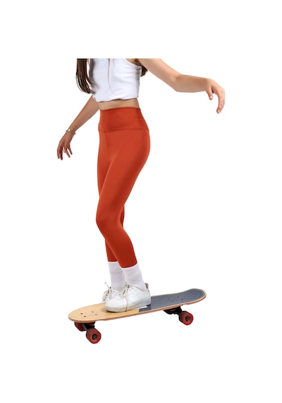 Erdem Kıds Kız Çocuk Yüksek Bel, Koşu, Yürüyüş, Casual, Spor, Atletik, Egzersiz, Fittness Tayt Kiremit Kiremit