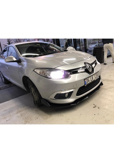 Renault Fluence Ön Lip 3 Parça Voltex Parlak Siyah