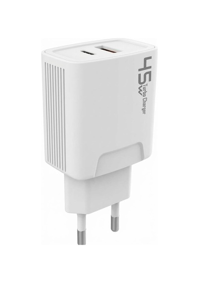 Super Şarj Adaptörü Çift Şimşek Simgesi Pd Usb Tüm Cihazlar Için Turbo Hızlı Şarj Başlığı Diğer