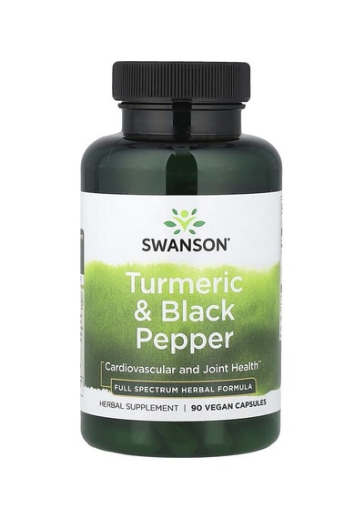 Swanson Vitamins, Turmeric & Black Pepper, 90 Vegan Capsules