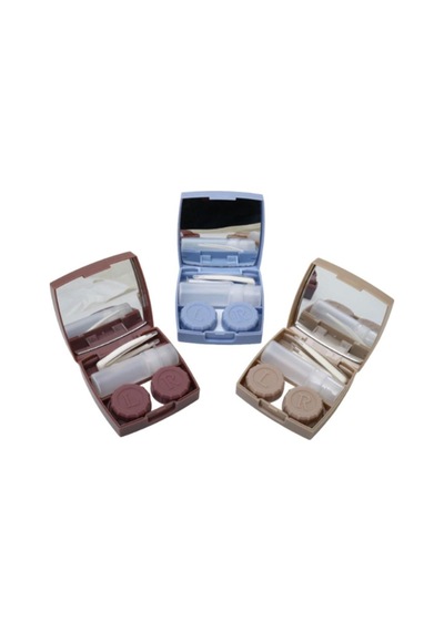 Bordo Aynalı Lens Kutusu 5 Parça Set Diğer