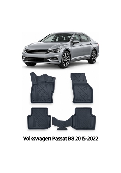 Volkswagen Passat B8 Variant 2015 Karbon Desenli Premium 3d Havuzlu Oto Paspas