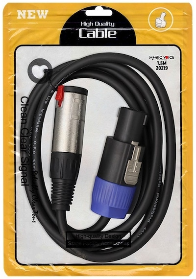 Magicvoice Ld384 Specon Erkek - Canon Dişi Çevirici 1.5 Metre Kablo