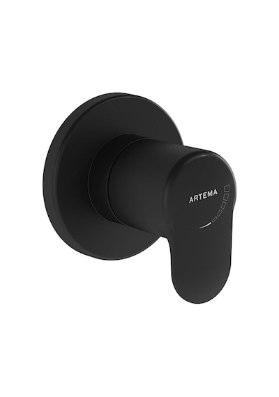 Artema Root A4273036 Round Ankastre Stop Valf Sıva Üstü Grubu Mat Siyah