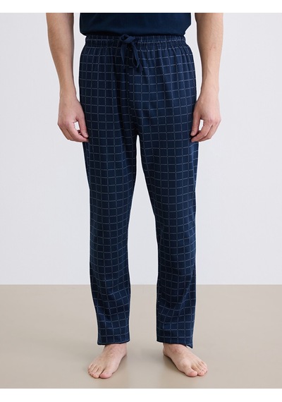 Lc Waikiki Lc Waıkıkı Lacivert Standart Kalıp Ekose Erkek Pijama Alt