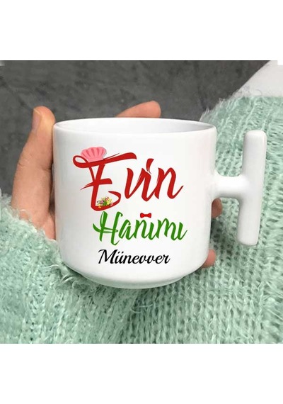 Kişiye Özel Evin Hanımı Latte Fincanı