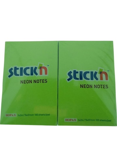 Gıpta Stick'n Post-it Neon Yeşil 76x51 100 Yp 12'li Paket