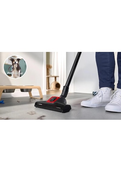 Bosch BGL41PET2H Serie 4 ProAnimal Toz Torbalı Elektrikli Süpürge Kırmızı