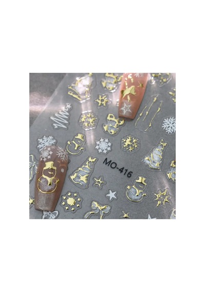 Kurabiye Adam Çam Ağacı Kar Tanesi Noel 3d Tasarım Yapışkan Sticker Tırnak Dövmesi Nail Art 98164775